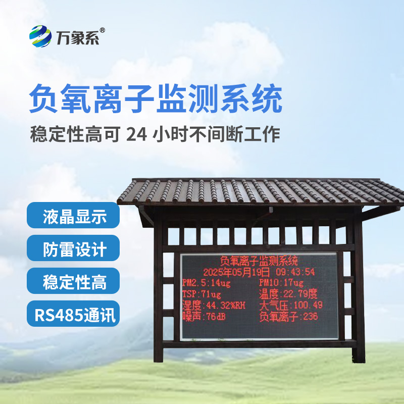 ??從數(shù)據(jù)到健康：負(fù)氧離子環(huán)境監(jiān)測(cè)站如何守護(hù)我們的呼吸質(zhì)量？